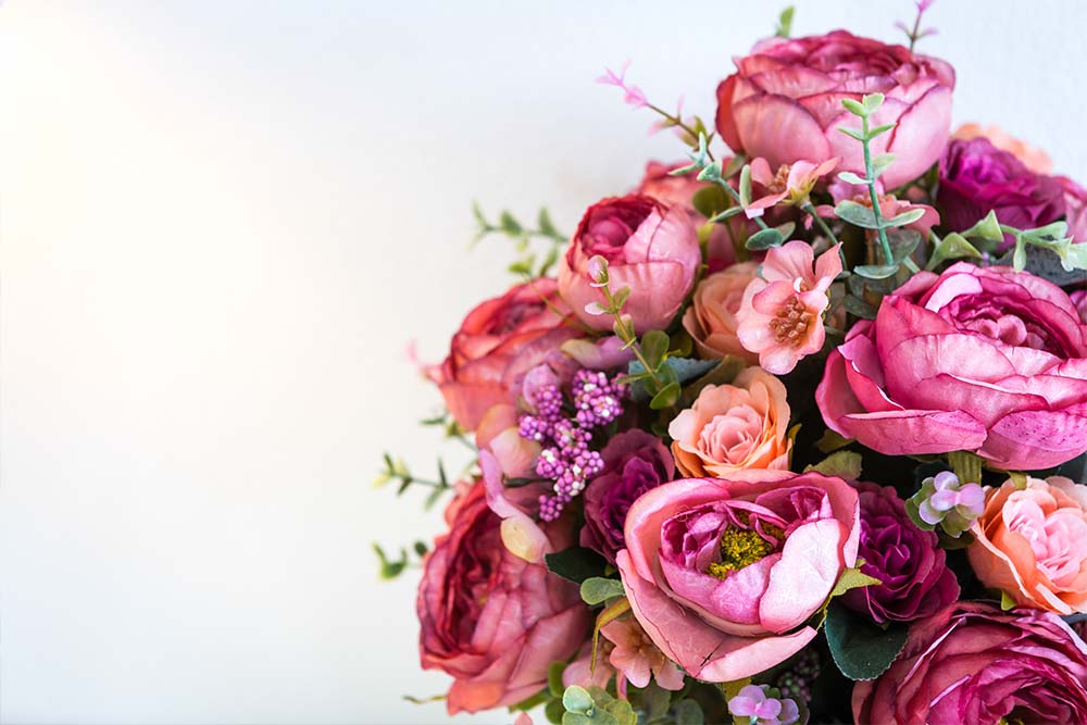Vackra begravningsblommor