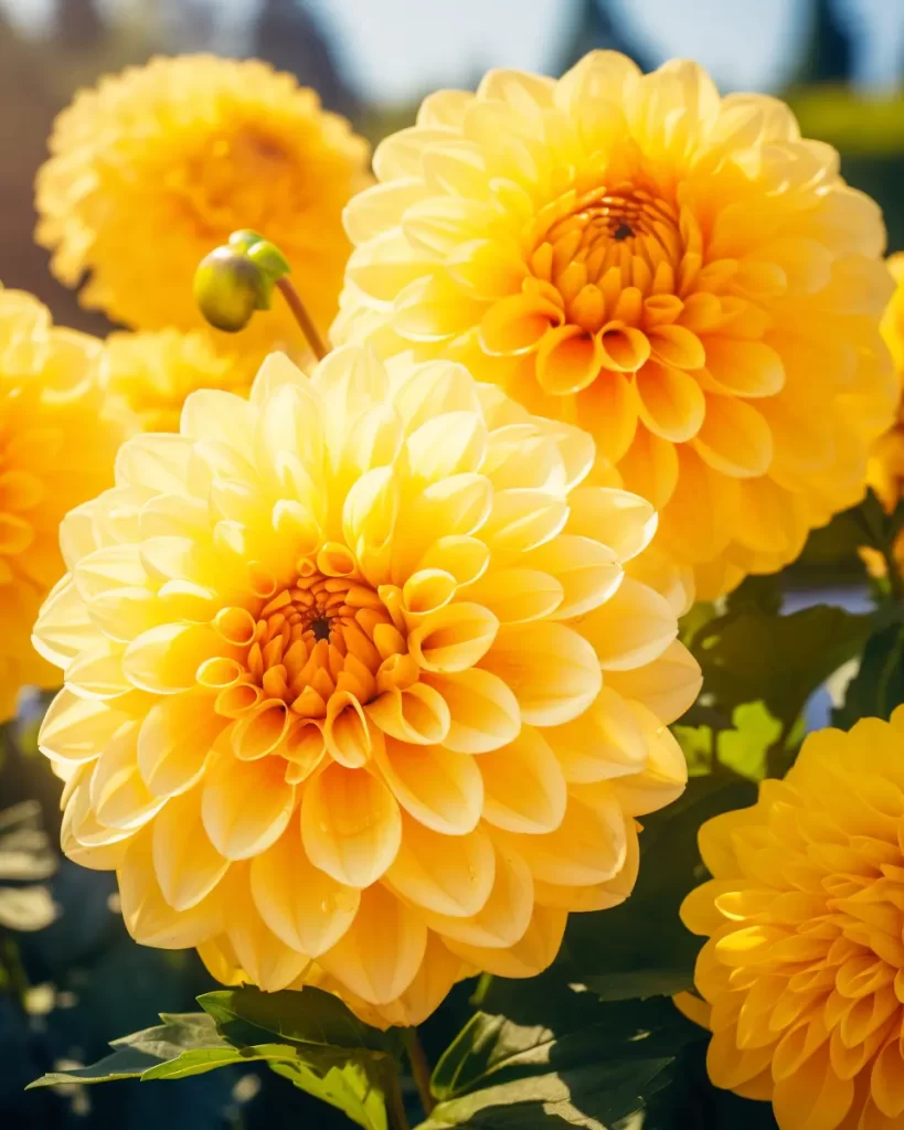 Gul Dahlia i vas.